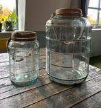 Windlichten glas - 42 & 29 cm hoog, Ophalen, Zo goed als nieuw, Overige kleuren