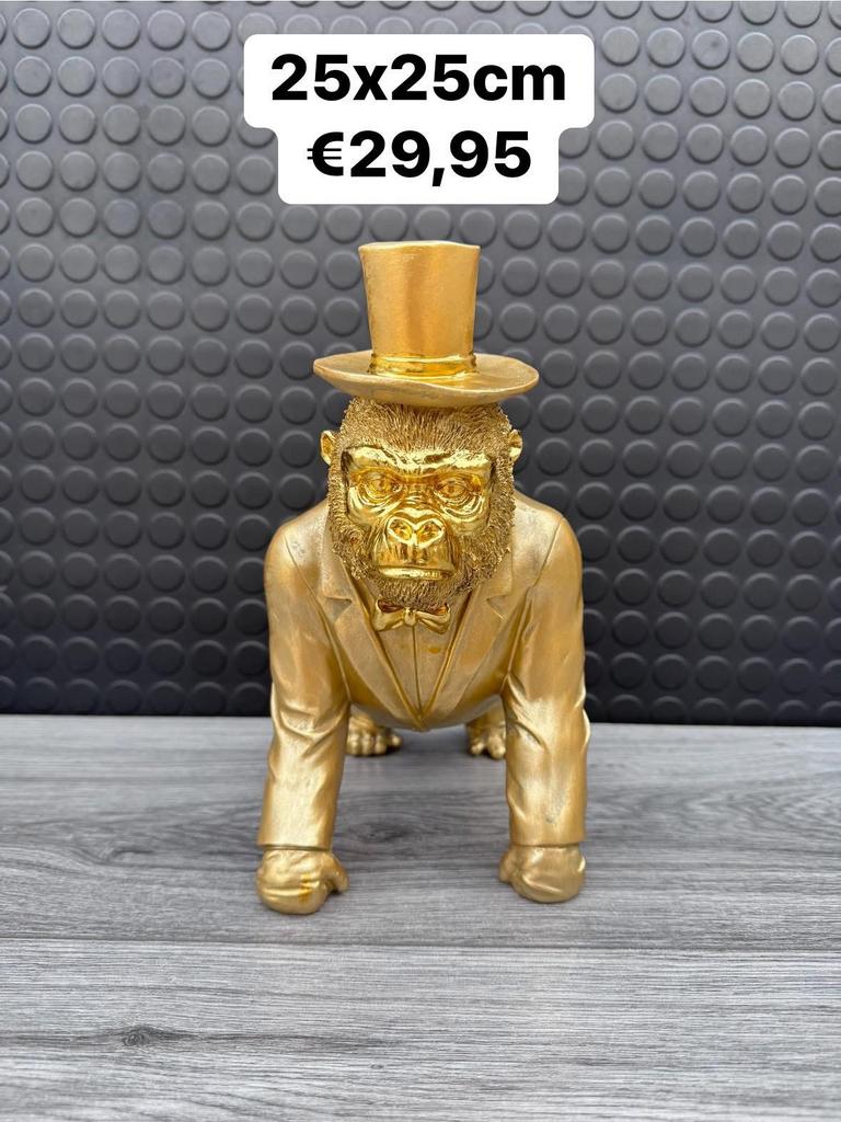 apen beeld, Huis en Inrichting, Woonaccessoires | Overige, Woondecoratie eindhoven, Nieuw, Ophalen of Verzenden, Woondecoratie eindhoven