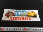 sticker FLEISCHMANN 100 jaar 1987 Modelspoor  NS *, Verzamelen, Ophalen, Zo goed als nieuw