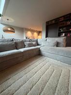 Hoekbank beige rib, Huis en Inrichting, Banken | Bankstellen, Ophalen, Gebruikt, Hoekbank, Vierpersoons of meer