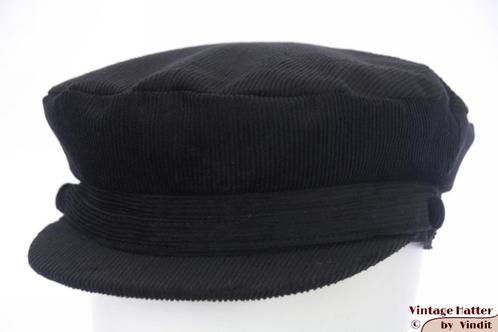Kapiteinspet Hawkins zwart ribfluweel maat 57 nieuw, Kleding | Heren, Hoeden en Petten, Nieuw, Pet, 57 cm (M, 7⅛ inch) of minder