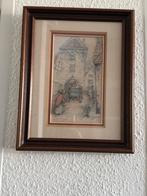 Ingelijste prent Hatten, Ophalen