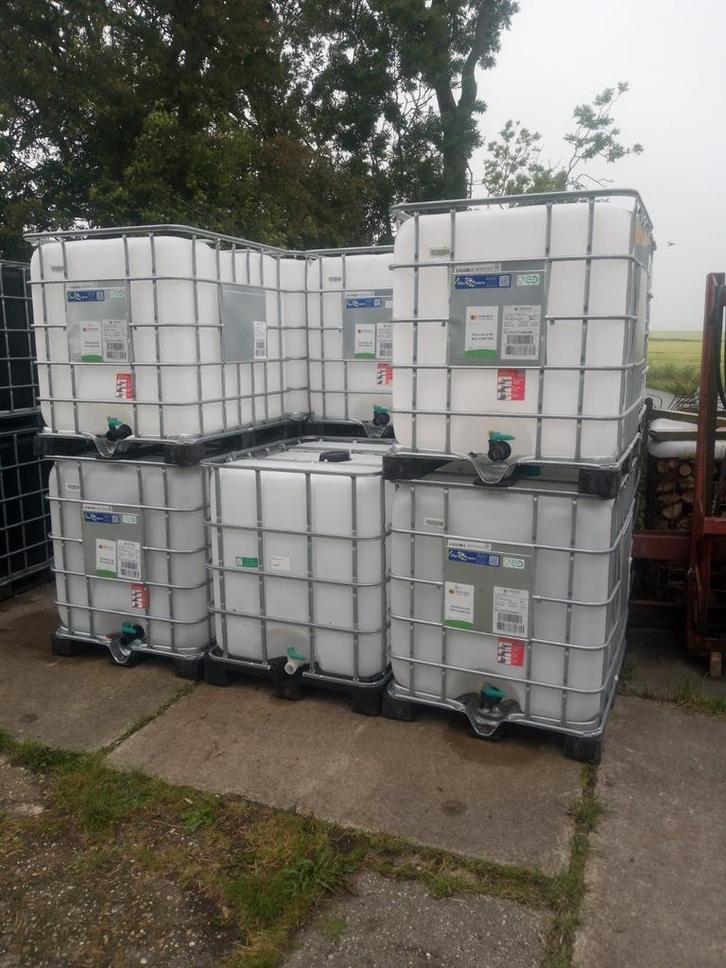 ibc regenton watertank 1000 l container vat ton tank gebrach, Tuin en Terras, Regentonnen, Gebruikt, Kunststof, 150 liter of meer