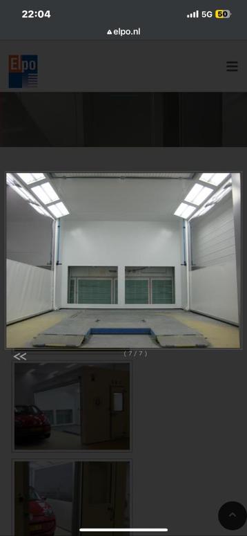 Elpo mobiele spuitcabine, spuitruimte , spray booth beschikbaar voor biedingen