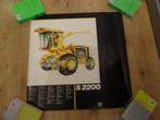 Een new holland poster van de hakselaar S2200, Verzenden, Zo goed als nieuw, Folder