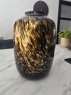 Cheeta vaas, goud zwart, Huis en Inrichting, Woonaccessoires | Vazen, Ophalen, Overige materialen, Zwart, Zo goed als nieuw
