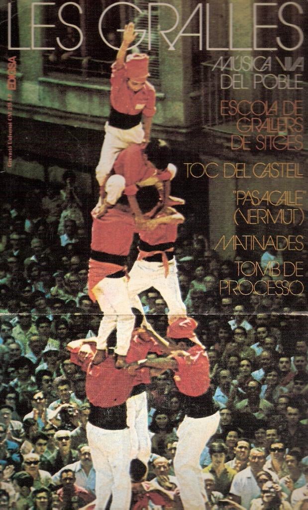 LES GRALLES- SPANJE - Folklore Vinyl EP ZELDZ ook VERZENDEN, Boeken, Ophalen, Gelezen