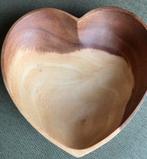 Houten schaaltje hart, Ophalen of Verzenden, Zo goed als nieuw, Rond, Hout