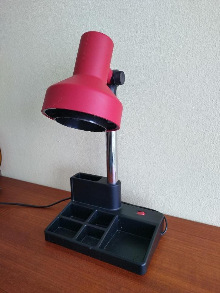 Bureaulamp Memphis Style - Retro – jaren 80, Huis en Inrichting, Lampen | Tafellampen, Gebruikt, Minder dan 50 cm, Kunststof, Metaal