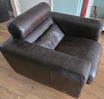 Vintage leren fauteuil (gratis), Huis en Inrichting, Fauteuils, Ophalen, Gebruikt, 75 tot 100 cm, Leer