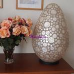 Schelpenlamp Ei - [Type 10] (Opruiming), Huis en Inrichting, Lampen | Vloerlampen, Ophalen, Overige materialen, Maas-Waalweg 4, 5308 NS Aalst