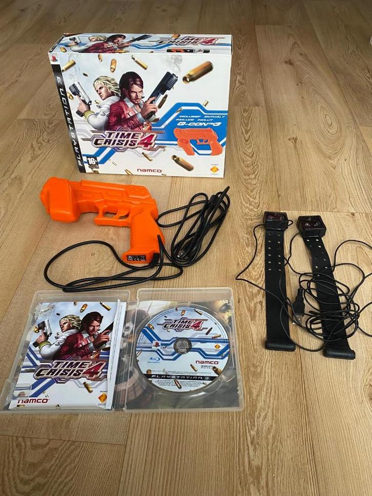 PS3 Playstation 3 Time Crisis 4 Set (incl. G-Con 3 Gun) ZGAN, Spelcomputers en Games, Games | Sony PlayStation 3, Zo goed als nieuw