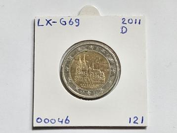 2-euromunt Duitsland (D) D 2011 Herdenking LX-G69 beschikbaar voor biedingen