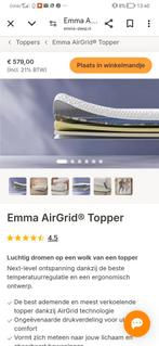 Emma airgrid topper 180x200, Tweepersoons, Ophalen of Verzenden, Zo goed als nieuw, 180 cm