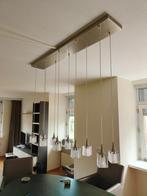 Hanglamp met 10 lichtbronnen halogeen, Ophalen, Zo goed als nieuw, Metaal, 75 cm of meer