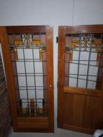 2  binnen deuren glas en lood, Doe-het-zelf en Verbouw, Deuren en Horren, Ophalen, Binnendeur, Minder dan 200 cm, Zo goed als nieuw