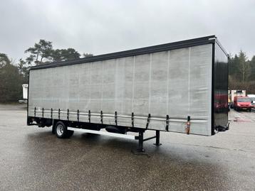 VELDHUIZEN Be oplegger schuifzeilen met laadklep 2000 kg beschikbaar voor biedingen