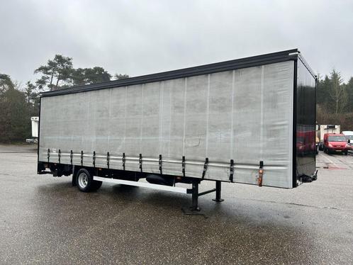 VELDHUIZEN Be oplegger schuifzeilen met laadklep 2000 kg, Auto's, Vrachtwagens, Bedrijf, Te koop, Aanhangers en Opleggers, Overige brandstoffen