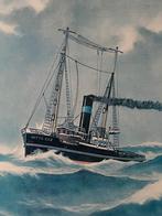 Replicate, Verzamelen, Scheepvaart, Ophalen, Zo goed als nieuw, Motorboot, Kaart, Foto of Prent