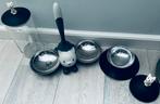 Set van 3 alessi voorraadbus, voer en water bakjes kat poes, Ophalen, Zo goed als nieuw