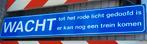 Origineel vintage NS - spoorwegen emaille bord, Ophalen of Verzenden