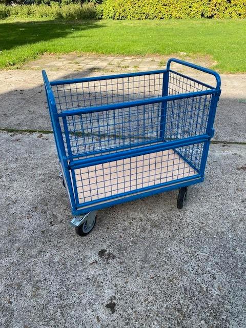 nette transport/opslag wagen met aan 4 zijde gaaspanelen, Doe-het-zelf en Verbouw, Transportwagens, Nieuw, Steekwagen, 100 liter of meer