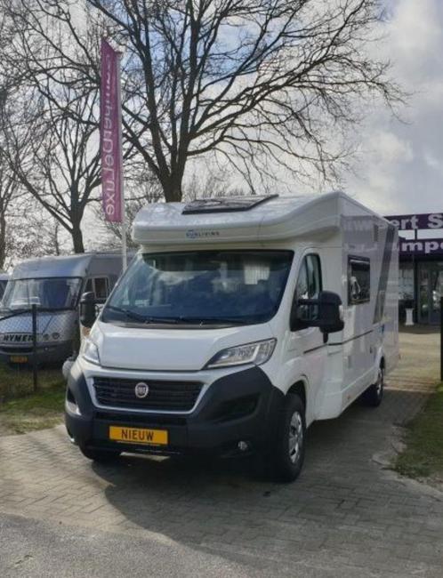 Luxe compacte Sun living met groot frans bed., Caravans en Kamperen, Campers, Bedrijf, tot en met 4, Half-integraal, Sun Living
