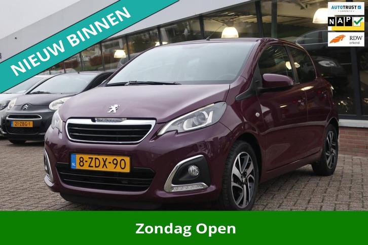 Peugeot 108 1.2 VTi Allure 1e EIG_LED_CLIMA_CRUIS_LMV_NAP., Auto's, Peugeot, Bedrijf, Te koop, ABS, Airbags, Airconditioning, Bluetooth