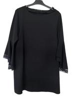 Zwarte Zara jurk met kanten mouwen, Kleding | Dames, Jurken, Maat 38/40 (M), Ophalen of Verzenden, Zo goed als nieuw, Boven de knie