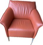 Leolux Mayon. Kleur Cinnamon (oranje), Huis en Inrichting, Fauteuils, Leer, Ophalen of Verzenden, Zo goed als nieuw