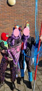Carnaval loopgroep vlinders/voorjaar, Ophalen, Gedragen, Carnaval, Kleding