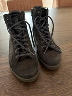 Durea Schoenen Mt 39 Breedte K - Zwart/Grijs Leer/Suede, Durea, Zwart, Ophalen of Verzenden, Zo goed als nieuw