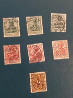7 Deutsches Reich Perfin Postzegels, Postzegels en Munten, Postzegels | Europa | Duitsland, Ophalen of Verzenden, Duitse Keizerrijk