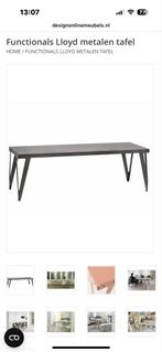Functionals Lloyd Metalen Tafel - Zwart - 240cm, Huis en Inrichting, Ophalen, 200 cm of meer, 50 tot 100 cm, Zo goed als nieuw