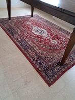 Wollen kleed in rood / blauw 239 x 196 cm MOET WEG, Ophalen, Gebruikt, 150 tot 200 cm, 200 cm of meer