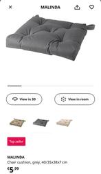 IKEA Zitkussen - Grijs, Tuin en Terras, Tuinstoelen, Ophalen, Zo goed als nieuw, Kunststof