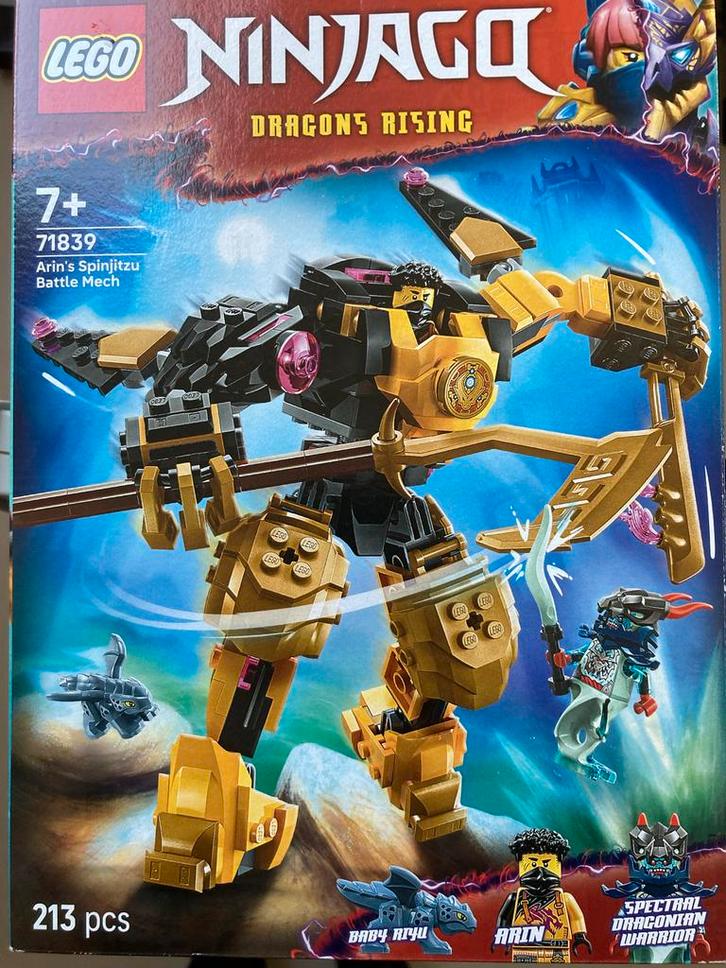 LEGO Ninjago 71839 Arin's Spinjitzu Battle Mech, Kinderen en Baby's, Speelgoed | Duplo en Lego, Nieuw, Lego, Complete set, Ophalen