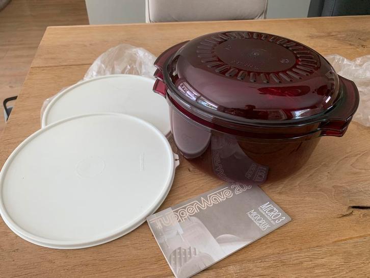 Tupperware microplus stapelkoken nieuw, Huis en Inrichting, Keuken | Tupperware, Nieuw, Schaal, Rood, Verzenden