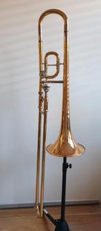 Yamaha compact trombone, Muziek en Instrumenten, Blaasinstrumenten | Trombones, Ophalen of Verzenden, Gebruikt, Tenor