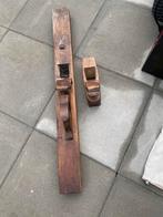 Oude hout schaaf 2 stuks lang en kort, Antiek en Kunst, Ophalen of Verzenden