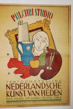 Affiche Pulchri Studio kunst in de oorlog, Zo goed als nieuw, Verzenden, Amsterdam, Nederland