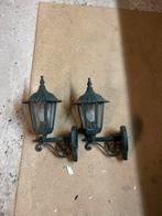 2 leuke groene lampjes, Tuin en Terras, Buitenverlichting, Ophalen of Verzenden, Zo goed als nieuw, Netvoeding, Minder dan 50 watt