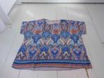 Blouse met print, Ophalen of Verzenden, Zo goed als nieuw, Maat 46/48 (XL) of groter, Blauw