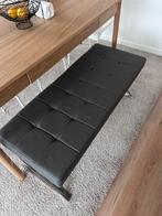 Grijze kunstleren bank – In uitstekende staat (bench), Ophalen of Verzenden, Zo goed als nieuw