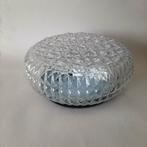 Grote jaren 60 glazen plafondlamp met bloemmotief, Vintage, Zie omschrijving, Gebruikt, Verzenden, Zie omschrijving