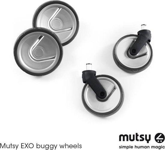 Mutsy exo buggy wielset 2 voorwielen en 2 achterwielen, Kinderen en Baby's, Buggy's, Nieuw, Overige merken, Ophalen of Verzenden