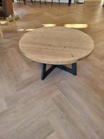 Eikenhouten salontafel rond - Robuust en stijlvol, Huis en Inrichting, Tafels | Salontafels, Ophalen, 50 tot 100 cm, Rond, 50 tot 100 cm