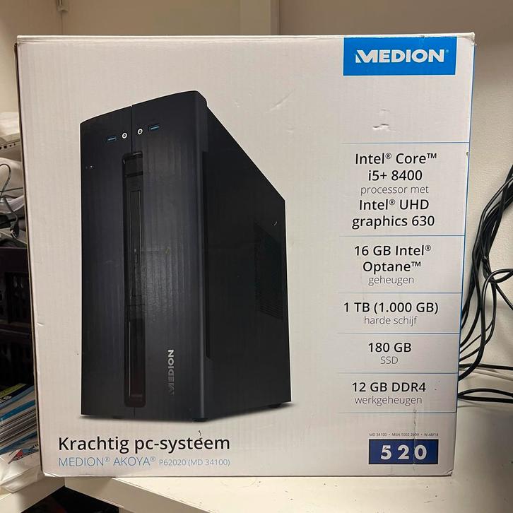 Nieuwstaat Medion PC W10, Core i5, 12GB RAM, SSD, Computers en Software, Desktop Pc's, Zo goed als nieuw, 2 tot 3 Ghz, HDD, SSD
