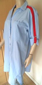 FREE QUENT NIEUWE lange blauwe blouse met rood accent XL, Nieuw, Blauw, Freequent, Maat 46/48 (XL) of groter
