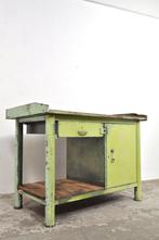Industrieel dressoir kookeiland vintage werkbank, Ophalen of Verzenden, Gebruikt, 25 tot 50 cm